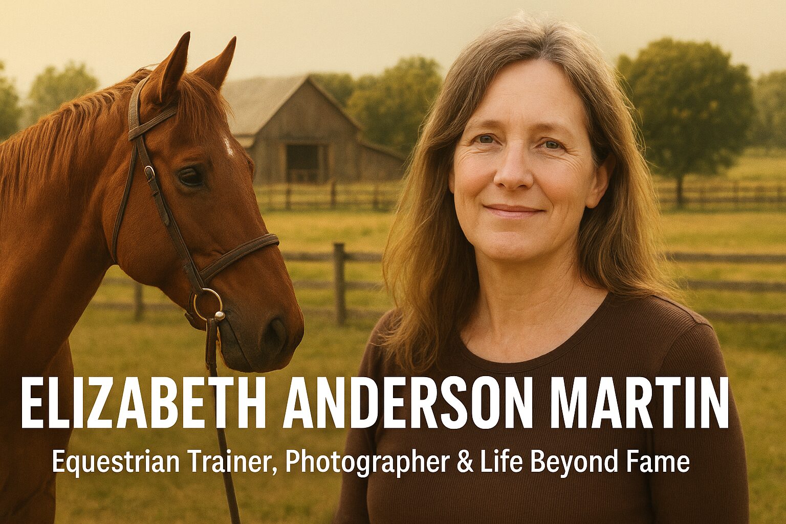 Elizabeth Anderson Martin – Inspiring Journey of an Equestrian Trainer, Photographer & Life Beyond Fame